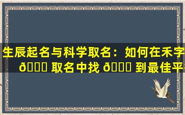 生辰起名与科学取名：如何在禾字 🐘 取名中找 🐞 到最佳平衡点